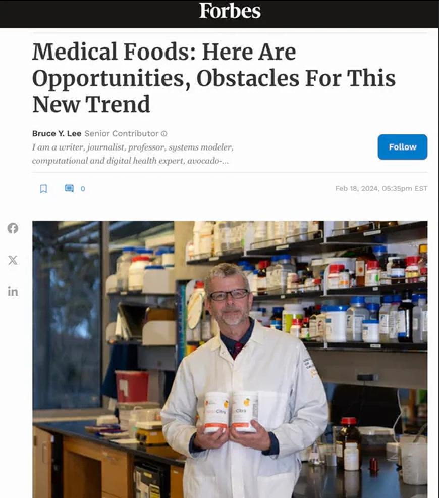 Forbes magazine featuring SBN President Dr. Thomas Weimbs
